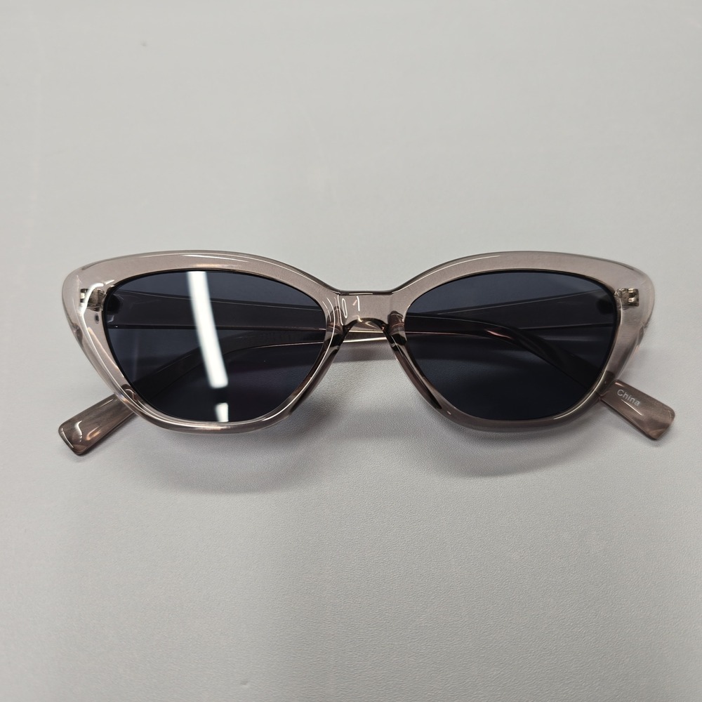 New Grey Transparent‎ Cat Eye Sunglasses UV400 Protection Retro Style